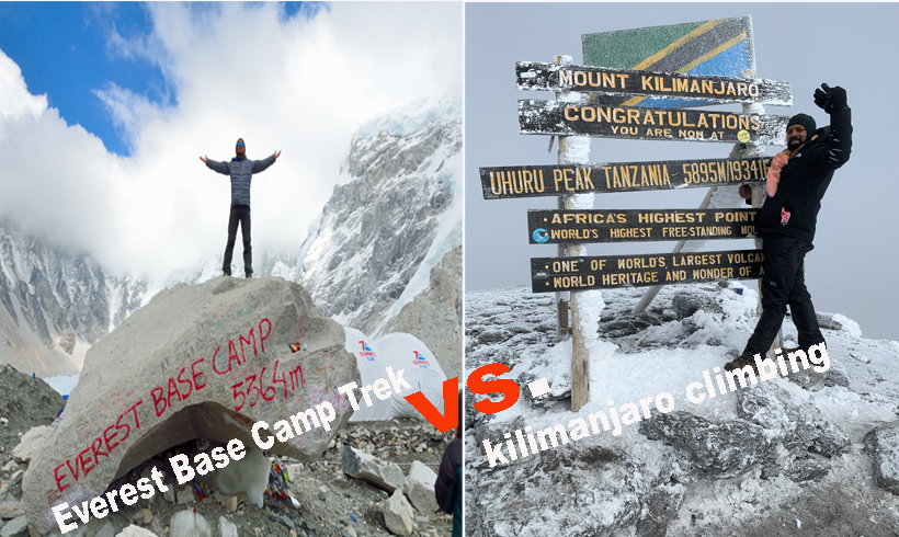 Everest Base Camp Trek Vs kilimanjaro climbing