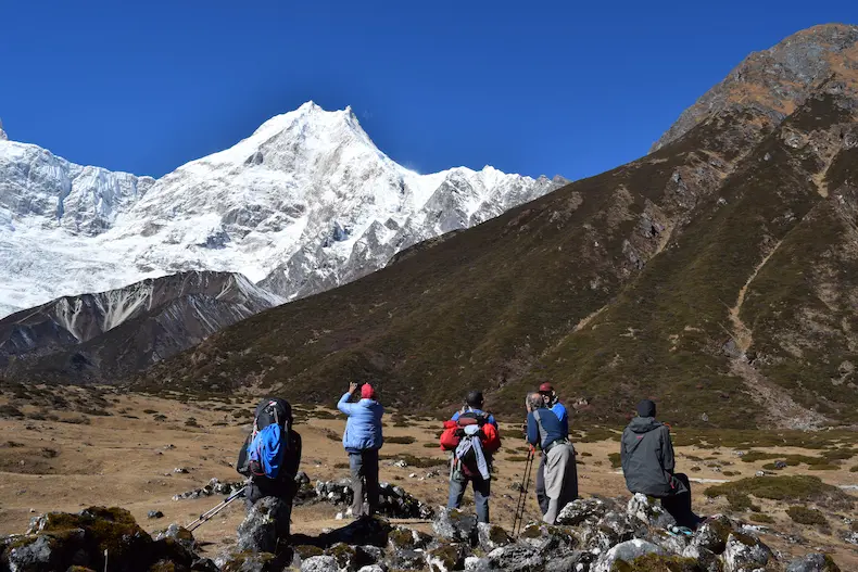 View fromPuginee Gompa, Manaslu region 