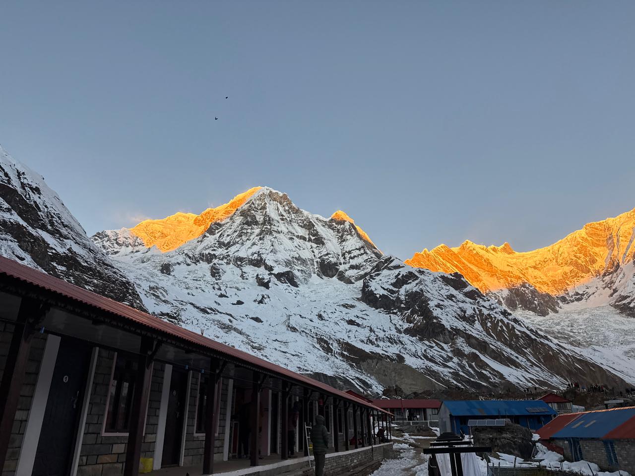 Sunset vfew from Annapurna base camp