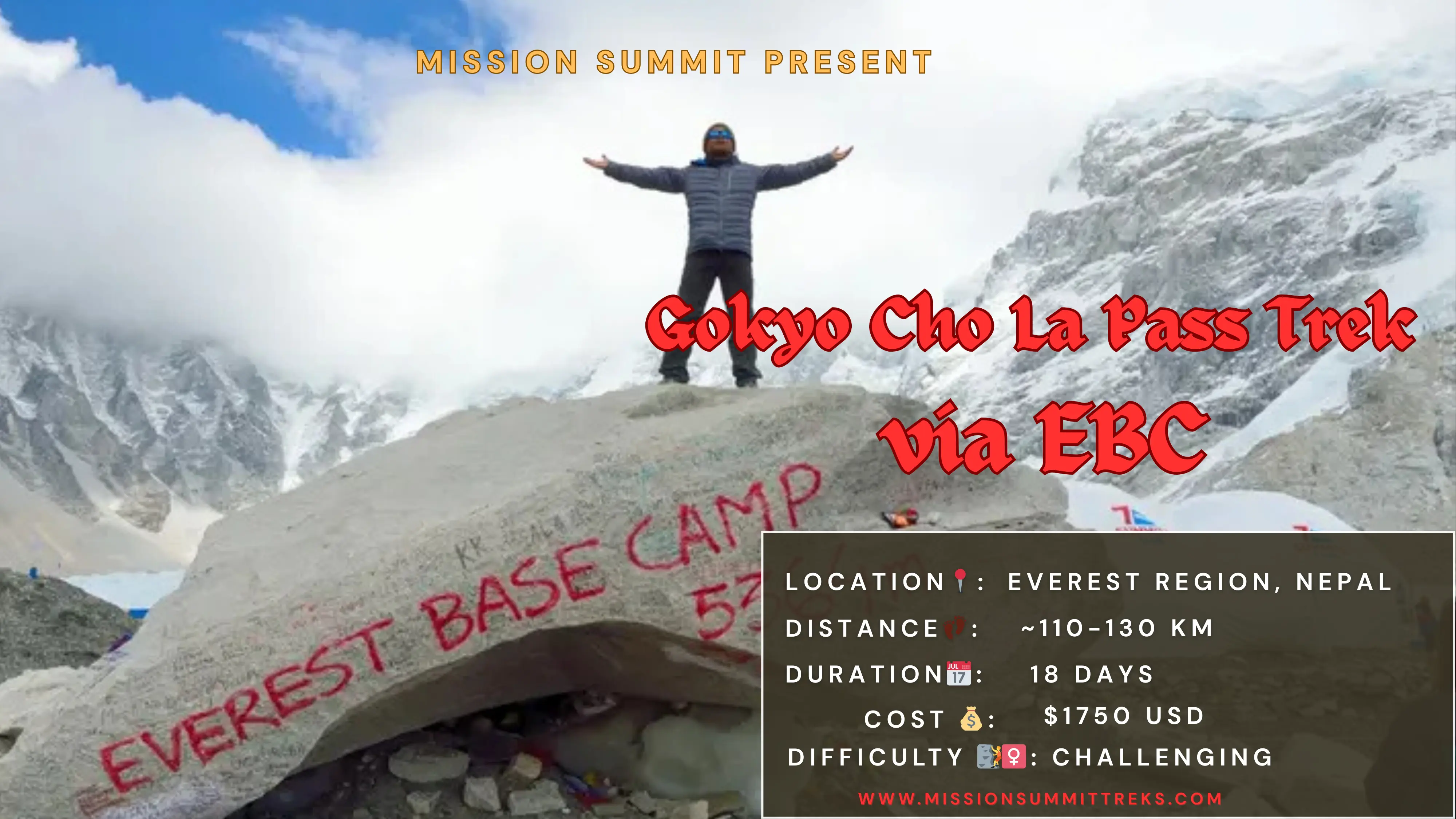 gokyo cho la pass trek